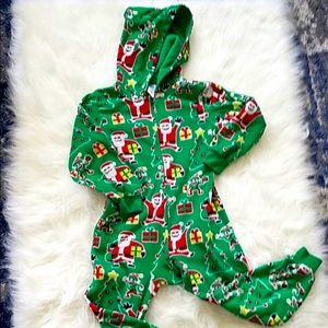 TCP Unisex Holiday Onesie PJ Zipper Hooded 5/6